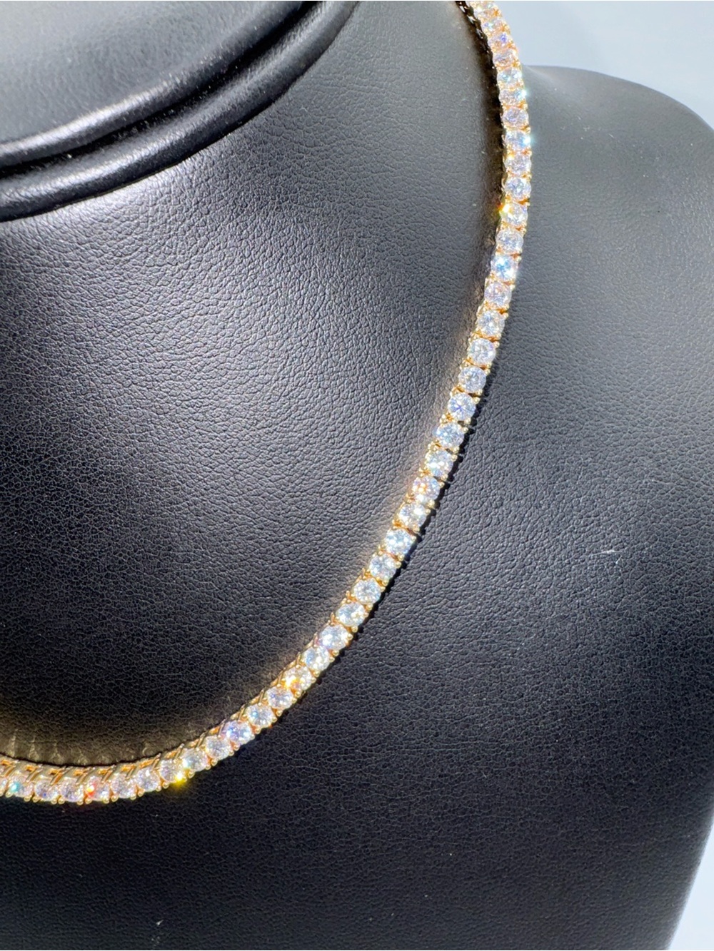 18k 15ct Tennis Necklace - Picture 7 of 12